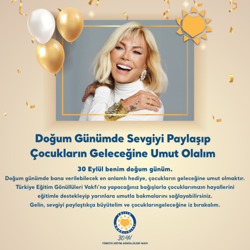 Semiramis Pekkan Doğum Günü Kampanyası içerik görseli.